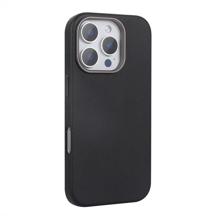 iPhone 16 Pro Max Kılıf M-safe Şarj Özellikli PU Deri Adora Kapak