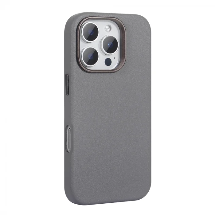 iPhone 16 Pro Max Kılıf M-safe Şarj Özellikli PU Deri Adora Kapak