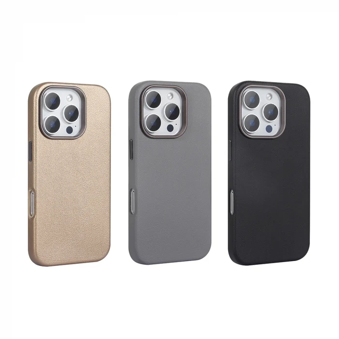 iPhone 16 Pro Max Kılıf M-safe Şarj Özellikli PU Deri Adora Kapak