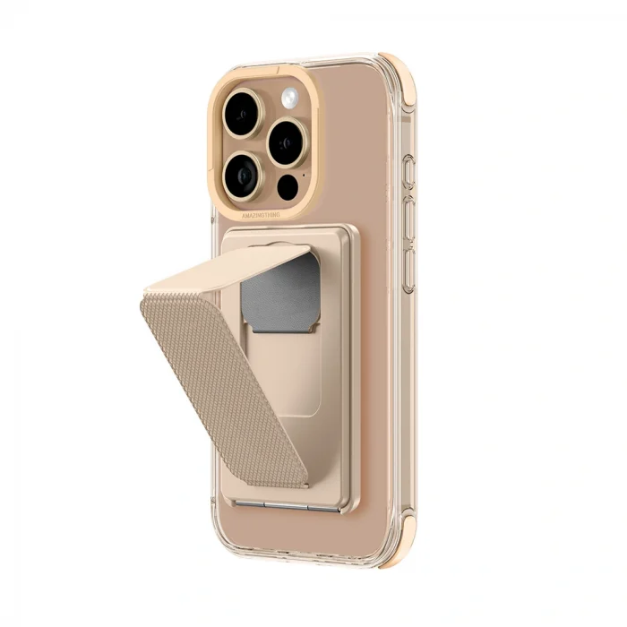 Apple iPhone 16 Pro Max Kılıf M-safe Şarj Özellikli Standlı Set Amazingthing Omni Adventure Serisi Kapak