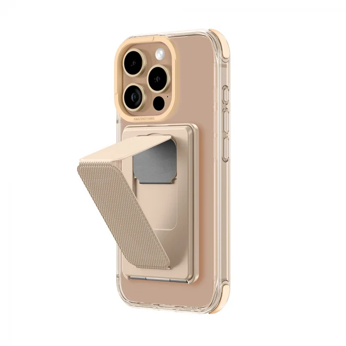 iPhone 16 Pro Max Kılıf M-safe Şarj Özellikli Standlı Set Amazingthing Omni Adventure Serisi Kapak