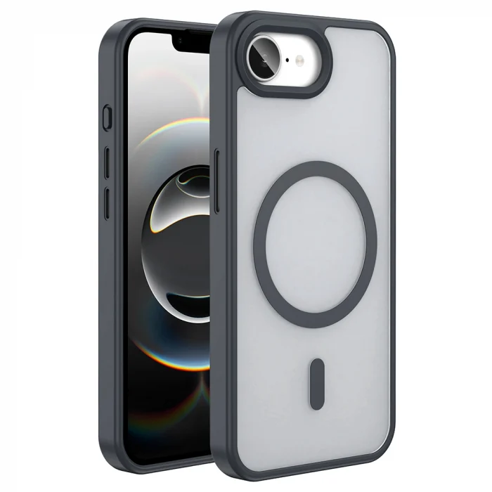 iPhone 16E Kılıf M-safe Şarj Özellikli Mat Arka Yüzey Sio Kapak