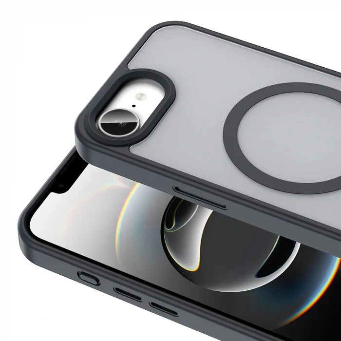 iPhone 16E Kılıf M-safe Şarj Özellikli Mat Arka Yüzey Sio Kapak