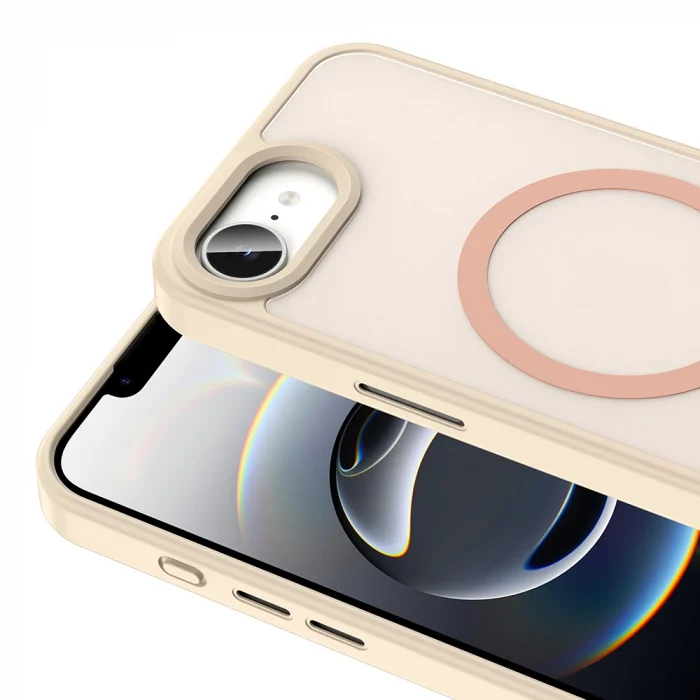 iPhone 16E Kılıf M-safe Şarj Özellikli Mat Arka Yüzey Sio Kapak