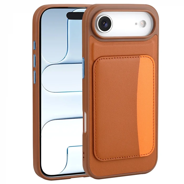 iPhone 17 Air Kılıf Kartlıklı X-Kart Silikon Kapak