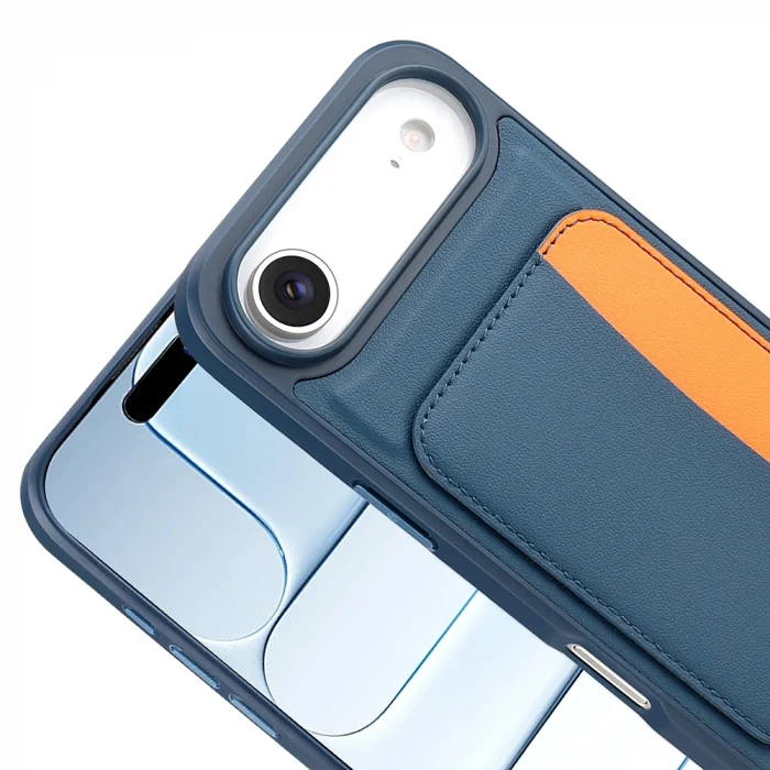 iPhone 17 Air Kılıf Kartlıklı X-Kart Silikon Kapak