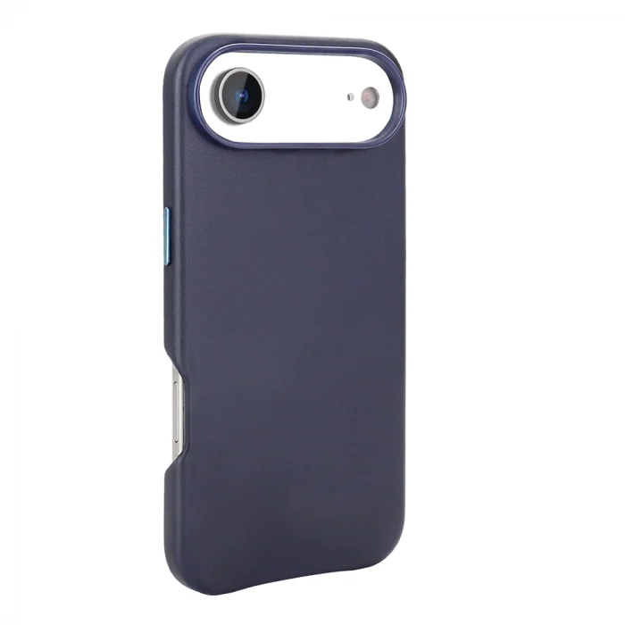 iPhone 17 Air Kılıf M-safe Şarj Özellikli PU Deri Görünümlü Kupra Kapak