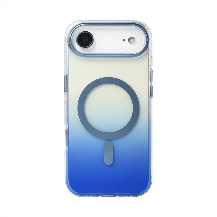 iPhone 17 Air Kılıf M-safe Şarj Özellikli Transparan Renk Geçişli Toros Kapak