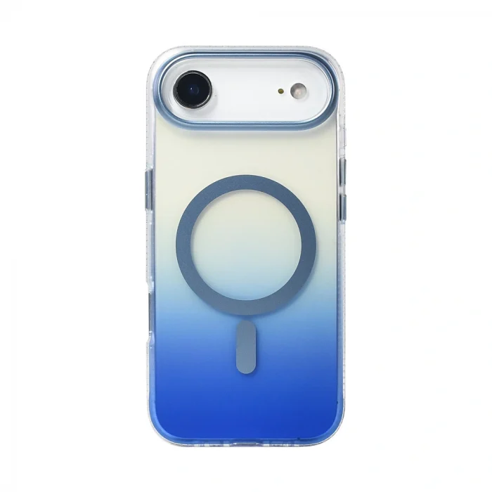 iPhone 17 Air Kılıf M-safe Şarj Özellikli Transparan Renk Geçişli Toros Kapak