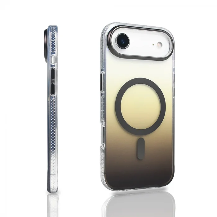 iPhone 17 Air Kılıf M-safe Şarj Özellikli Transparan Renk Geçişli Toros Kapak