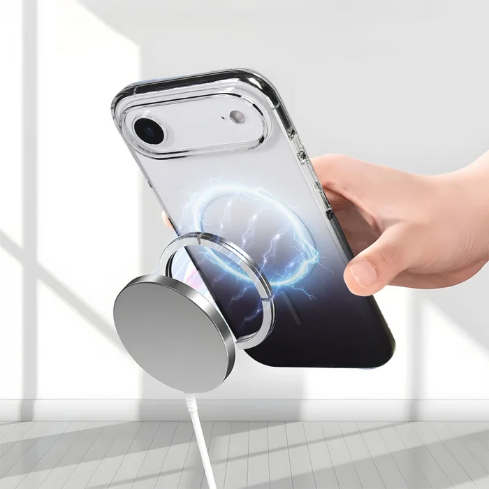 iPhone 17 Air Kılıf M-Safe Şarj Özellikli Septik Silikon Kapak