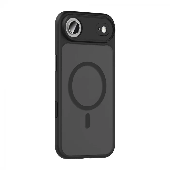 iPhone 17 Air Uyumlu Kılıf Mat Arka Yüzey Wireless Şarj Özellikli Flet M-safe Kapak