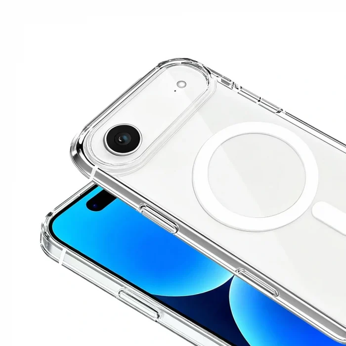 iPhone 17 Air Kılıf Wireless Şarj Özellikli Şeffaf Orjin Kapak