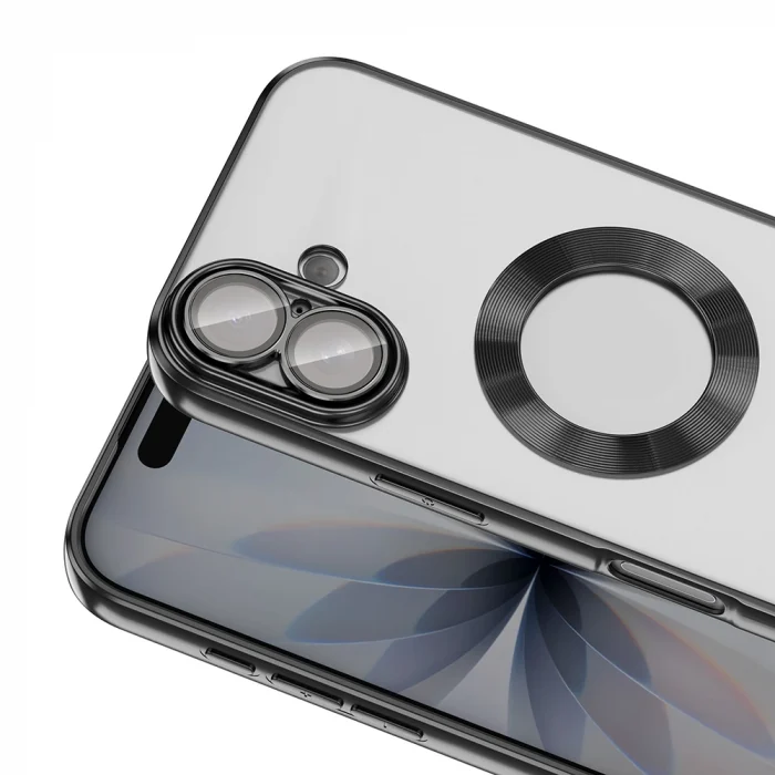 Apple iPhone 17 Kılıf Kamera Korumalı Logo Gösteren Zore Omega Kapak