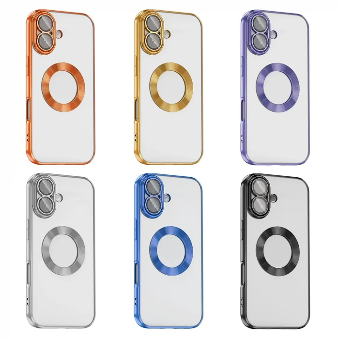 Apple iPhone 17 Kılıf Kamera Korumalı Logo Gösteren Zore Omega Kapak