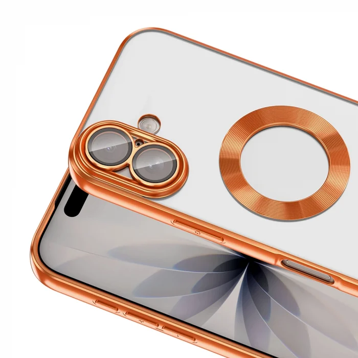 Apple iPhone 17 Kılıf Kamera Korumalı Logo Gösteren Zore Omega Kapak