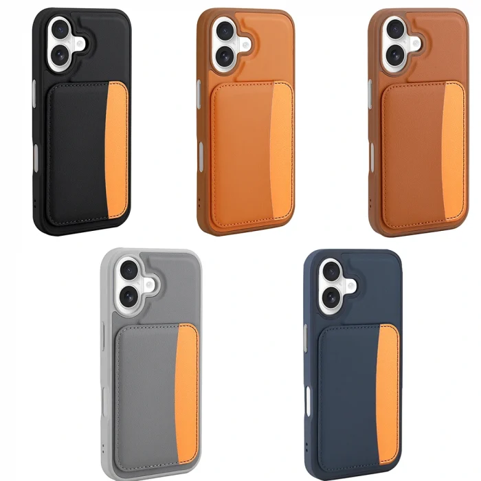 iPhone 17 Kılıf Kartlıklı X-Kart Silikon Kapak