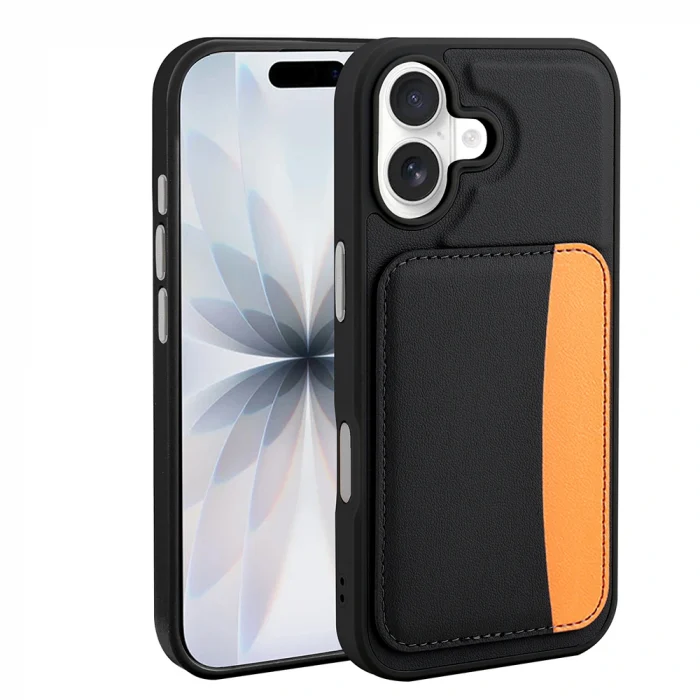 iPhone 17 Kılıf Kartlıklı X-Kart Silikon Kapak