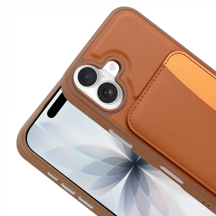 iPhone 17 Kılıf Kartlıklı X-Kart Silikon Kapak