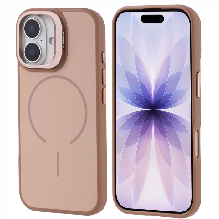 iPhone 17 Kılıf M-safe Şarj Özellikli Kamera Standlı Notron Kapak