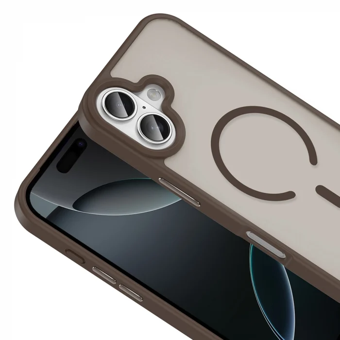 iPhone 17 Kılıf M-safe Şarj Özellikli Mat Arka Yüzey Sio Kapak