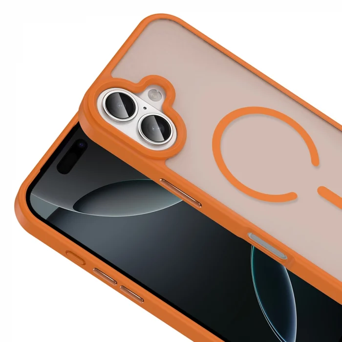 iPhone 17 Kılıf M-safe Şarj Özellikli Mat Arka Yüzey Sio Kapak