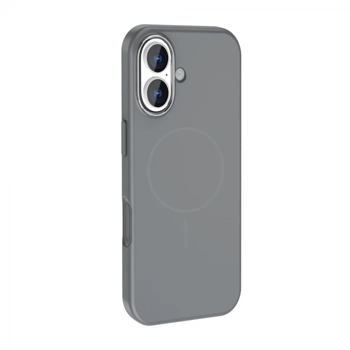 iPhone 17 Kılıf M-Safe Şarj Özellikli Metal Kamera Çerçeveli Edi Silikon Kapak