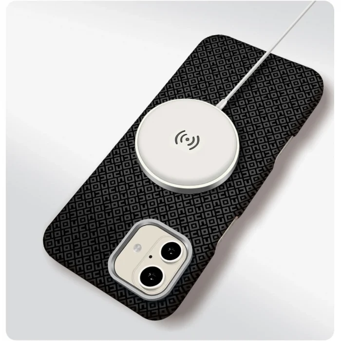 iPhone 17 Kılıf M-Safe Şarj Özellikli Paris Vax Sert PC Kapak