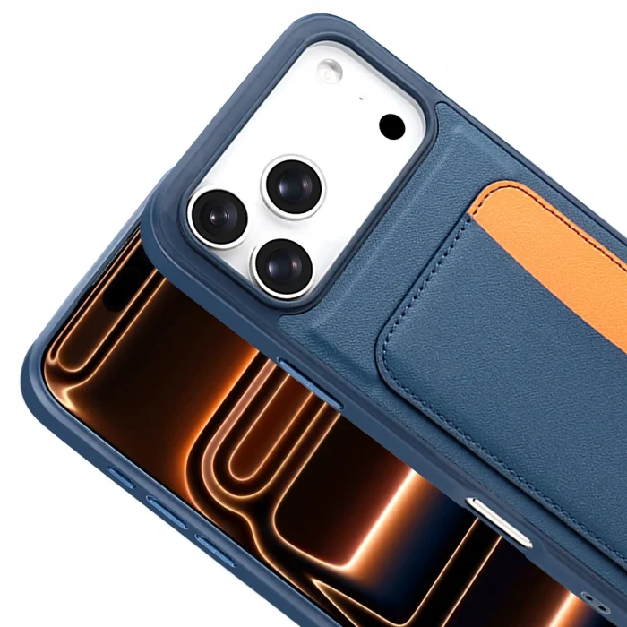 iPhone 17 Pro Kılıf Kartlıklı X-Kart Silikon Kapak