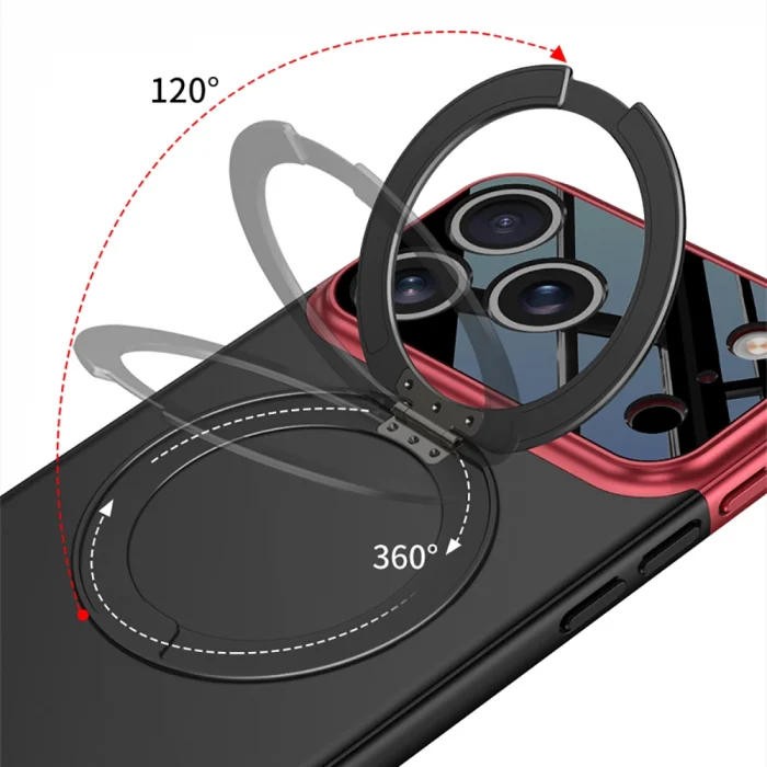 iPhone 17 Pro Kılıf M-safe Şarj Özellikli 360 Derece Standlı Çift Parçalı Torino Kapak