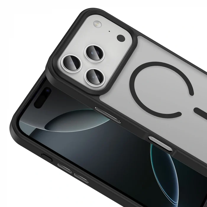 iPhone 17 Pro Kılıf M-safe Şarj Özellikli Mat Arka Yüzey Sio Kapak