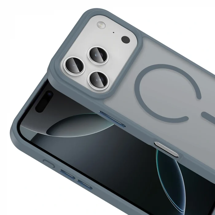 iPhone 17 Pro Kılıf M-safe Şarj Özellikli Mat Arka Yüzey Sio Kapak