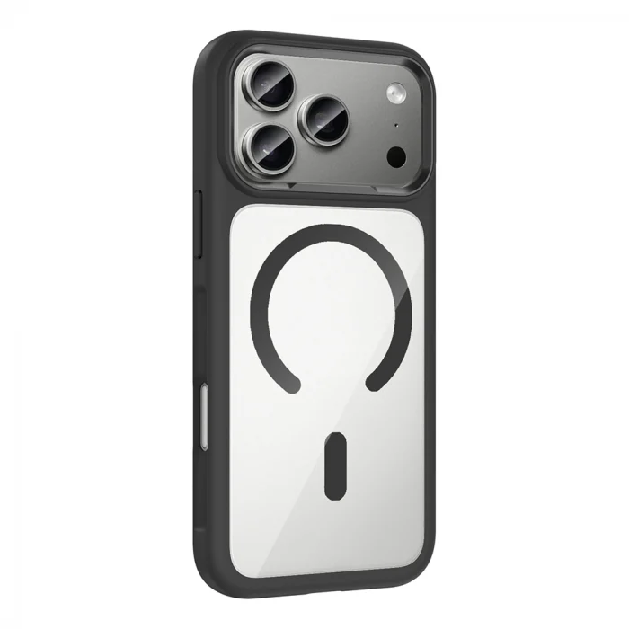 iPhone 17 Pro Kılıf M-Safe Şarj Özellikli Metal Kamera Çerçeveli Tiko Kapak