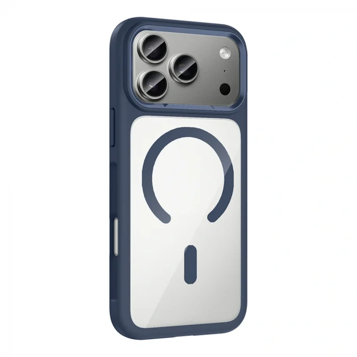 iPhone 17 Pro Kılıf M-Safe Şarj Özellikli Metal Kamera Çerçeveli Tiko Kapak