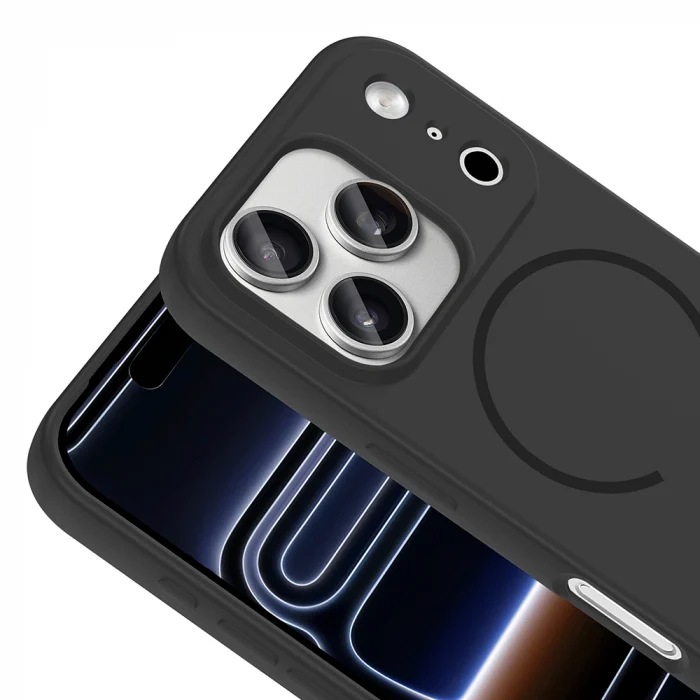 Apple iPhone 17 Pro Kılıf M-safe Şarj Özellikli Zore Meta Kapak