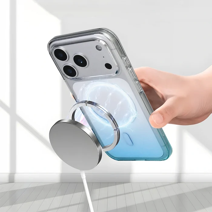 iPhone 17 Pro Kılıf M-Safe Şarj Özellikli Septik Silikon Kapak