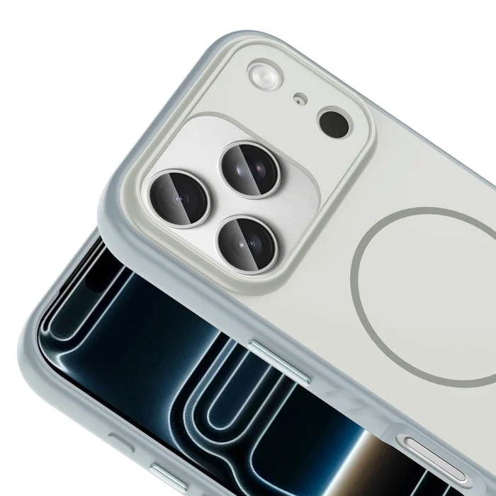 iPhone 17 Pro Kılıf M-safe Şarj Özellikli Tea Kapak