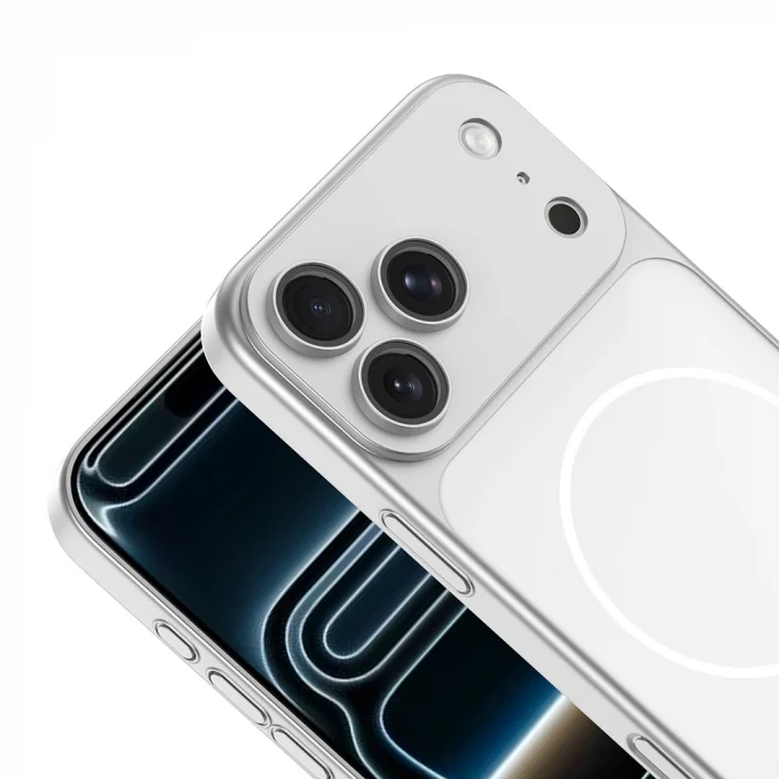 iPhone 17 Pro Kılıf M-Safe Şarj Özellikli Kamera Korumalı Spark Kapak