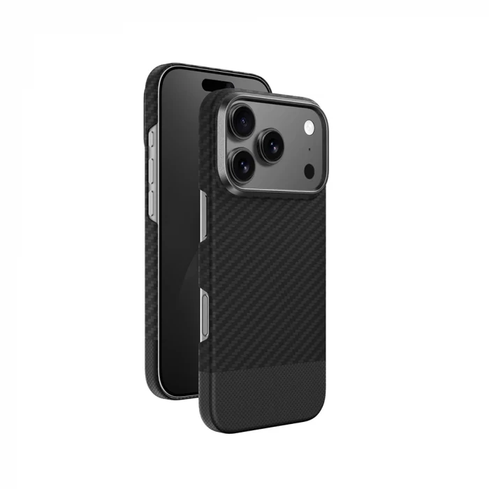 iPhone 17 Pro Max Kılıf M-safe Şarj Özellikli 1500D Aramid Fiber Amazingthing Titan Max Serisi Kapak