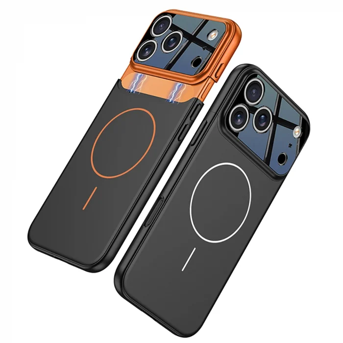 iPhone 17 Pro Max Kılıf M-safe Şarj Özellikli Çift Parçalı Napoli Kapak