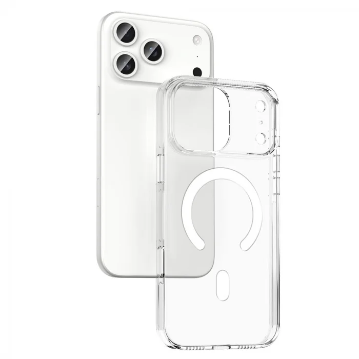 iPhone 17 Pro Max Kılıf M-safe Şarj Özellikli Kamera Korumalı Kripto Kapak