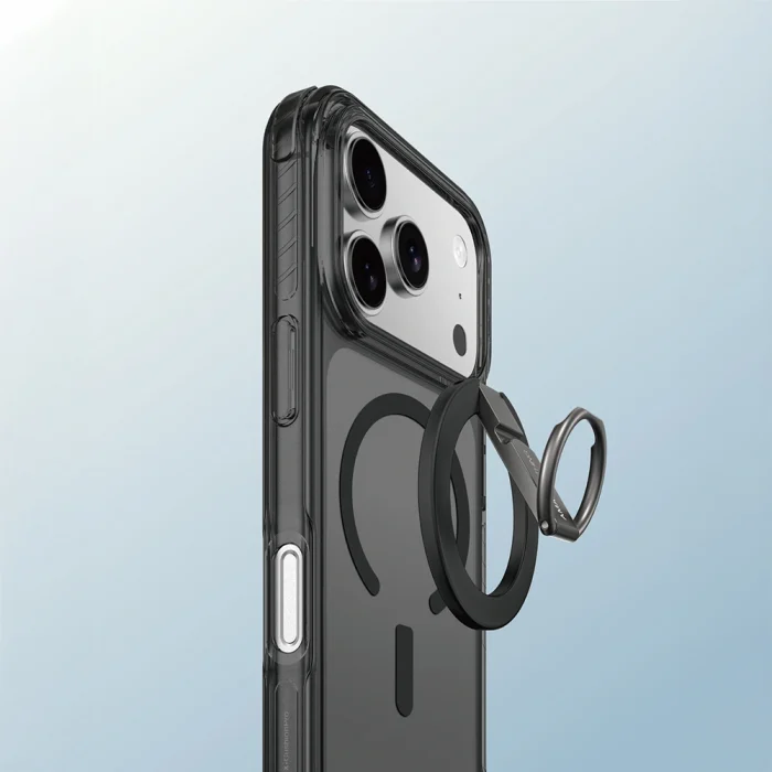 Apple iPhone 17 Pro Max Kılıf M-safe Şarj Özellikli Yüzük Standlı Amazingthing Titan Pro Serisi Kapak