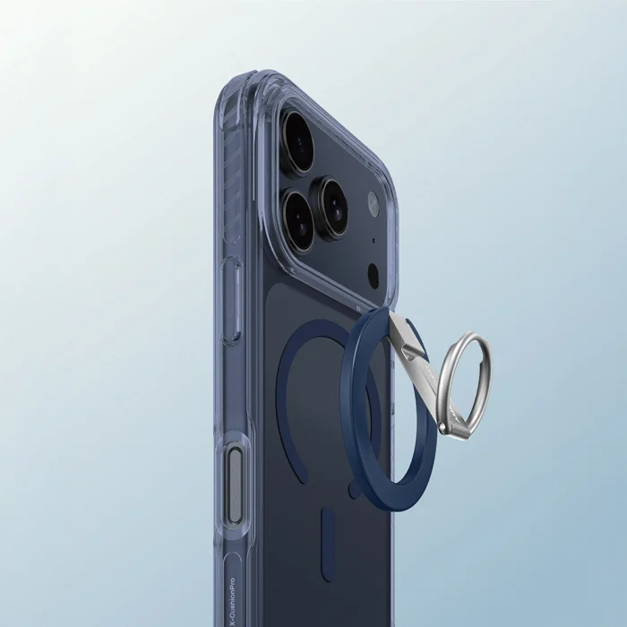 Apple iPhone 17 Pro Max Kılıf M-safe Şarj Özellikli Yüzük Standlı Amazingthing Titan Pro Serisi Kapak