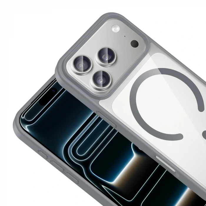 iPhone 17 Pro Max Kılıf M-safe Wireless Şarj Özellikli Silikon Ege Kapak