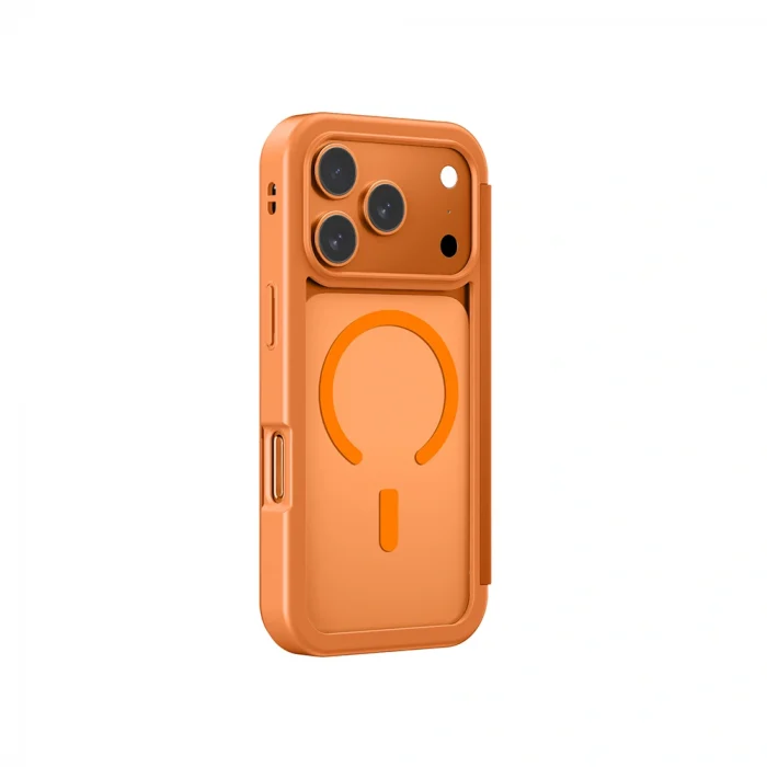 Apple iPhone 17 Pro Max PU Kartlıklı Kapaklı Amazingthing Glamour Foilo Serisi Kılıf