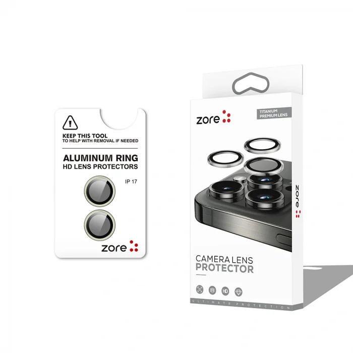 iPhone 17 Uyumlu Premium Safir Parmak İzi Bırakmayan Anti-Reflective Kamera Lens Koruyucu