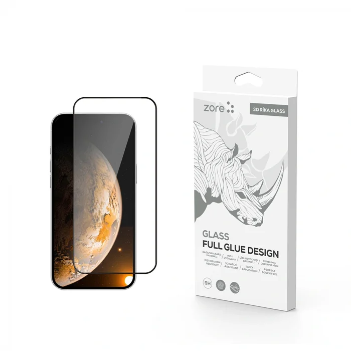 iPhone 17 Rika Premium Temperli Cam Ekran Koruyucu