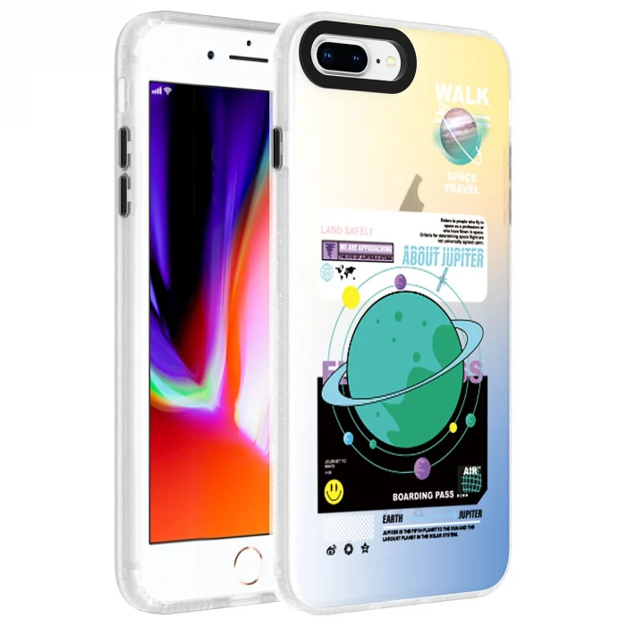 iPhone 7 Plus Kılıf Desenli Dragon Sert Kapak
