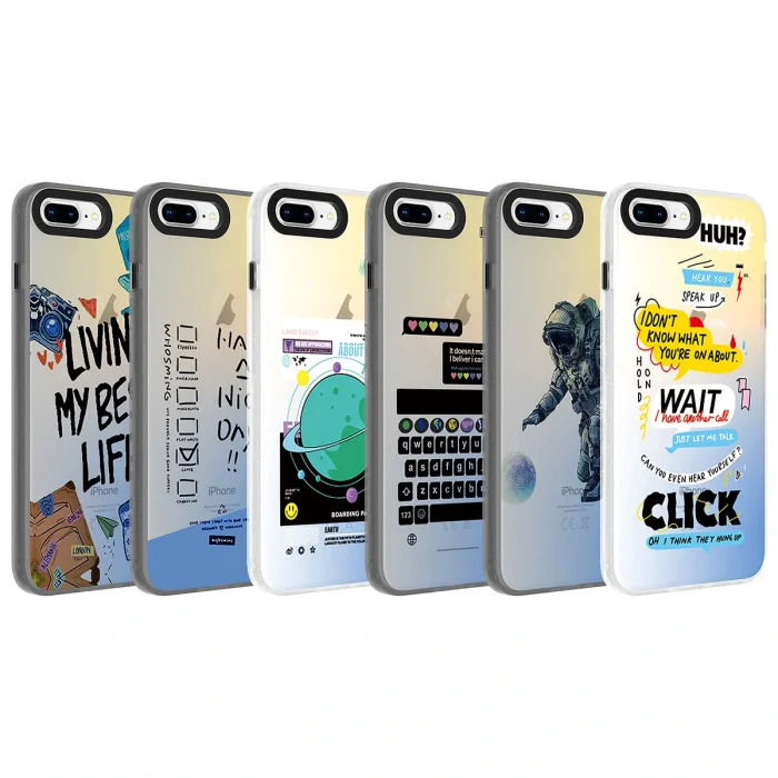 iPhone 7 Plus Kılıf Desenli Dragon Sert Kapak