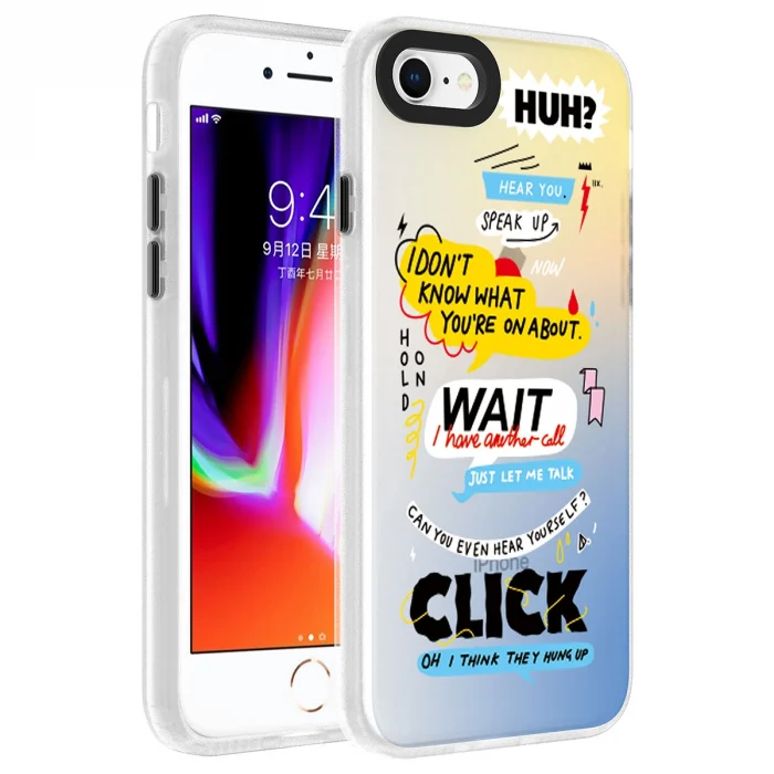 iPhone 8 Kılıf Desenli Dragon Sert Kapak